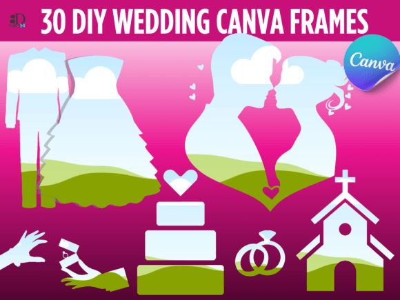 Download Stunning DIY Wedding Canva Frames - Wedding Collection