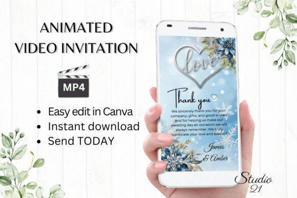Download Winter Wedding Thank You W9250TU - Wedding Collection