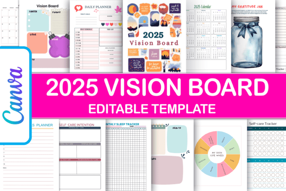 Download 2025 Vision Board Planner Journal - 2025 Collection