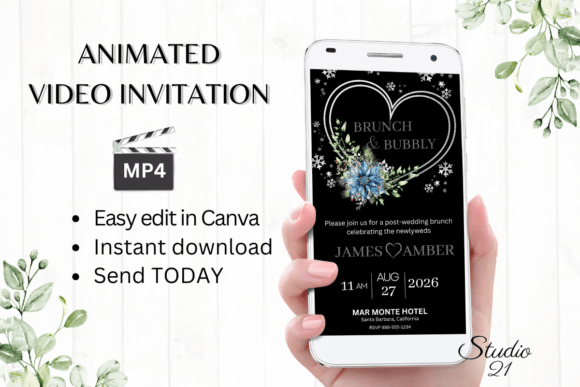 Download Winter Wedding Brunch Invite W9259 - Wedding Collection