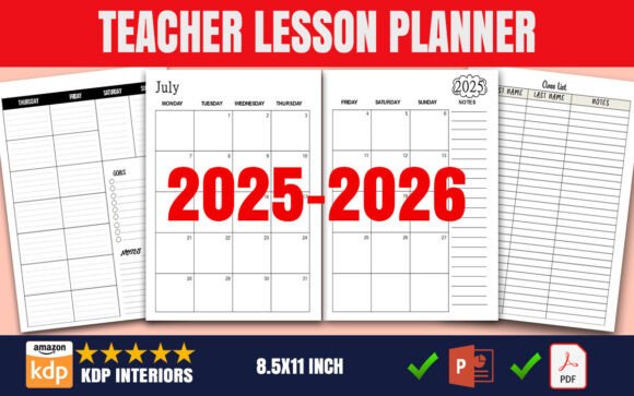 Download Teacher Lesson Planner 2025-2026 - 2025 Collection