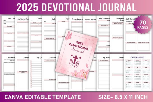 Download 2025 Devotional Journal Canva Template - 2025 Collection