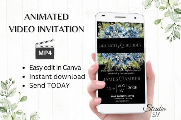 Download Winter Wedding Brunch Invite W9257 - Wedding Collection