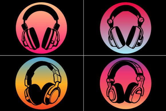 Download Headphone Silhouette Vector Graphic - Premium Resources