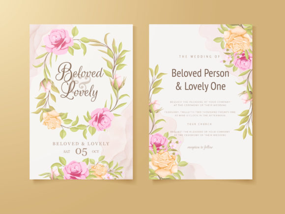 Download Wedding Invitation Card Templates Floral - Wedding Collection
