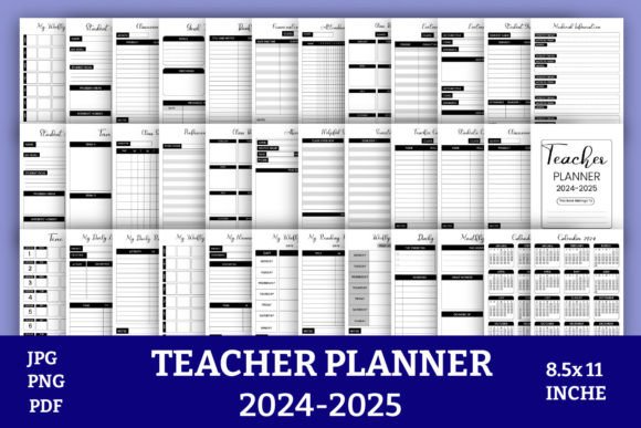Download Teacher Planner 2024-2025 KDP-Interiors - 2025 Collection