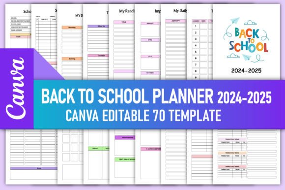 Download Back to School Planner 2024-2025 Canva - 2025 Collection