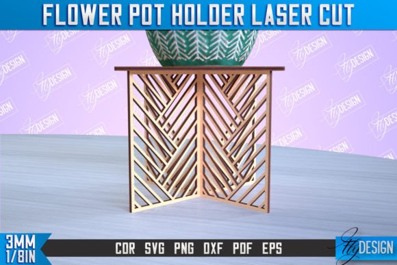 Download Flower Pot Holder Laser Cut | Home Decor - Premium Resources